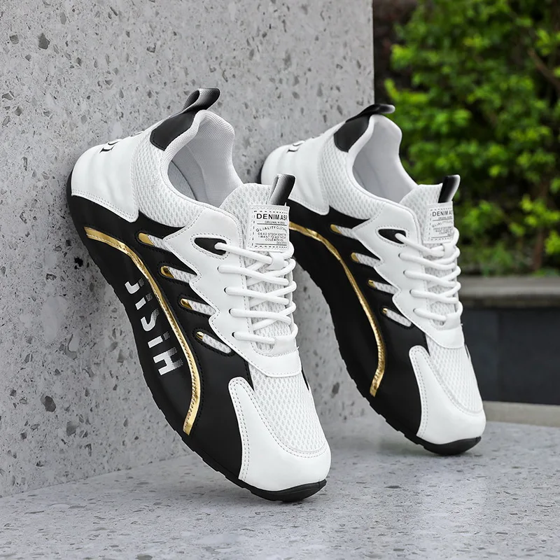 2025 new fashion casual lightweight wear-resistant men's shoes trend all-match running shoes men's low-top breathable mesh shoes