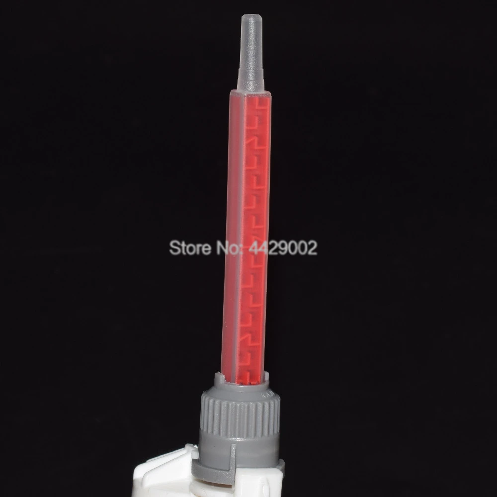 Mischdüse 10:1 AB Epoxidharz Mischrohr Epoxidharz Statischer Mischer 90mm Quadratische Mischdüsen Werkzeuge für 50ml 10:1 Klebstoffe – Detail 1