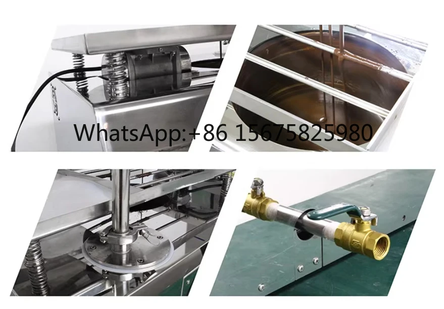 Multi-Function Chocolate Equipment: Melting Furnace, Tempering Vibrator, Stirring Heater & Ice Cream Chocolate Sprayer