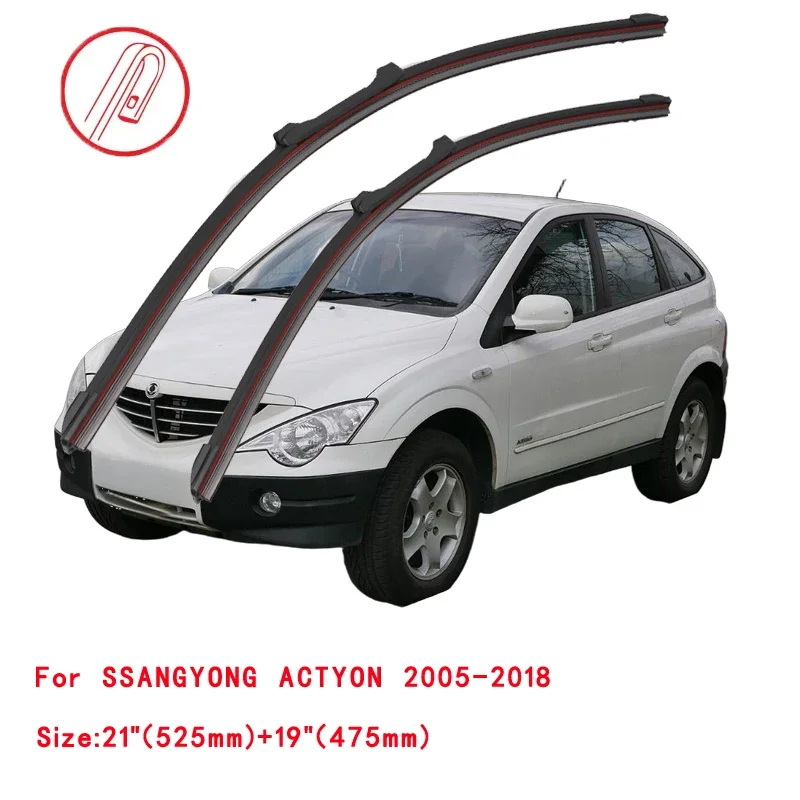 

For SSANGYONG ACTYON I II 2005-2024 Car Windshield Wiper Blade Front Windscreen Brushes Washer Window Cleaning Replacement Parts
