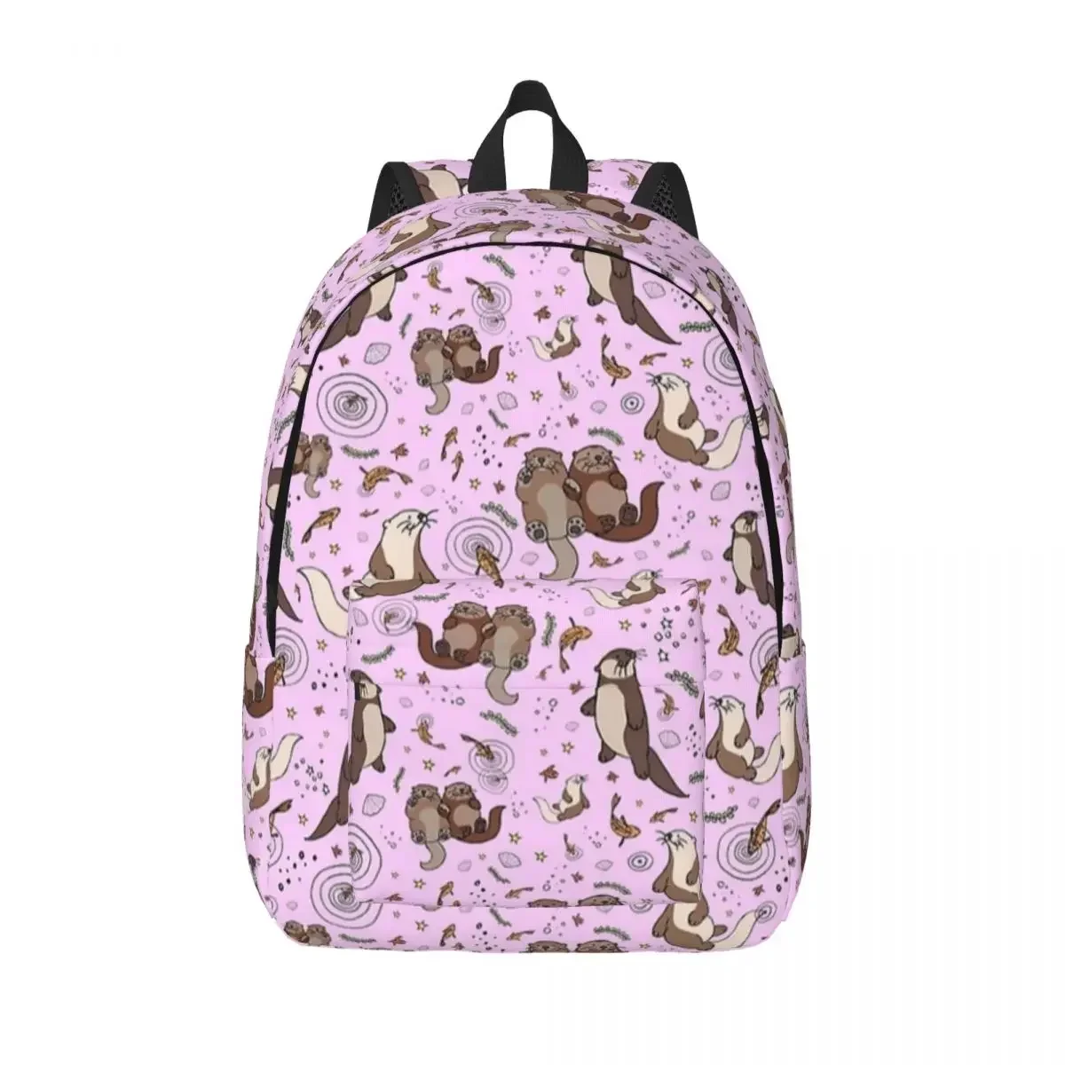 

Sea Otters Cute Animal Backpack for Men Women Teenage Student Hiking Travel Daypack Cartoon Laptop Shoulder Bag Gift