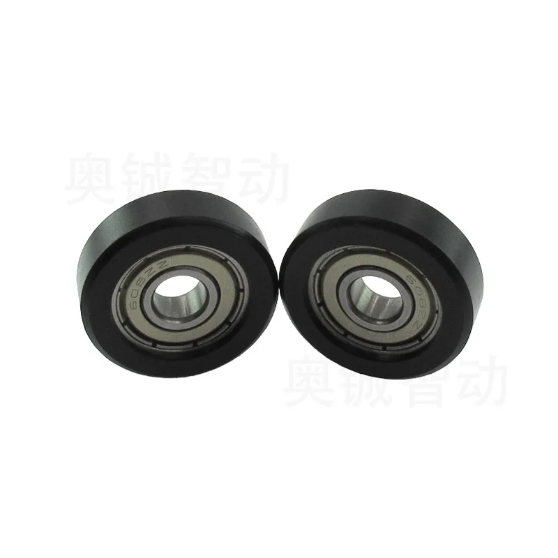 Inner hole 8 Outer diameter 30 Thick 9.6mm Wear-resistant plastic bearing wheel 608 Rubber bearing, parking equipment wheel