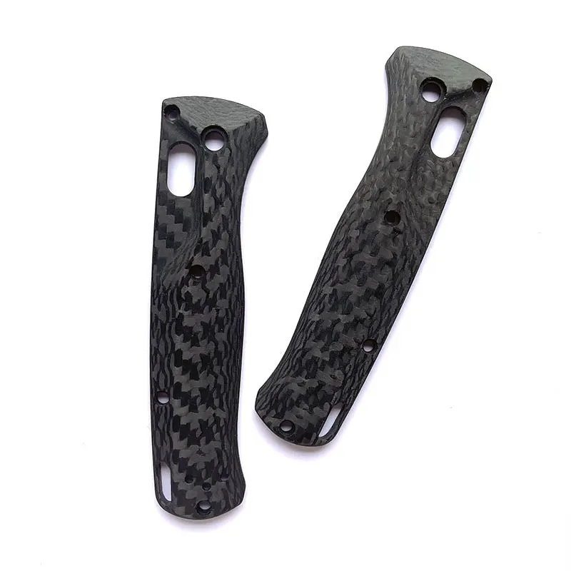 1pair Full 3K Carbon Fiber Blade Handle Patch for BM Bugout 535 Knife Folding Knife Patch Material DIY Accessories