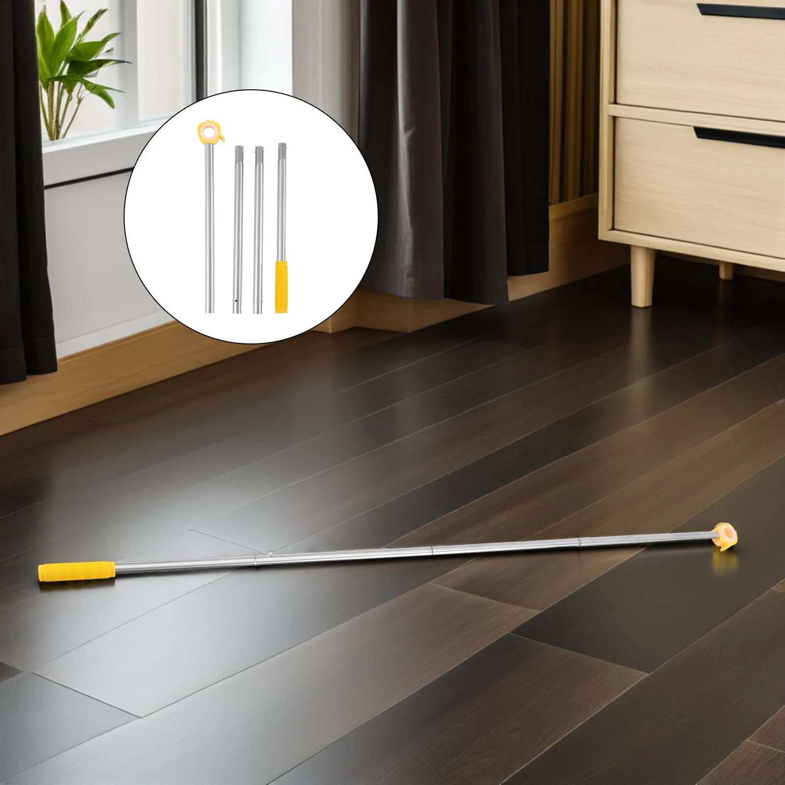 Adjustable Window Opener Pole Telescopic Rod Lightweight for Elderly High Reach Awning Kitchen Bedroom Office Living
