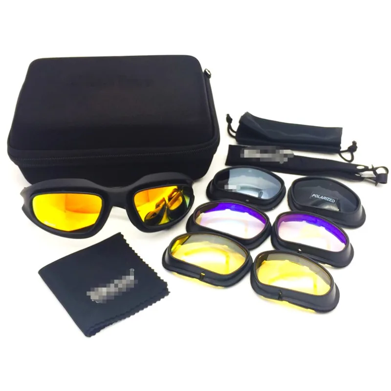 c5-polarized-sports-sunglasses-3-interchangeable-lenses-with-carry-case-for-cycling-hiking-paintball-shooting-travel-gear