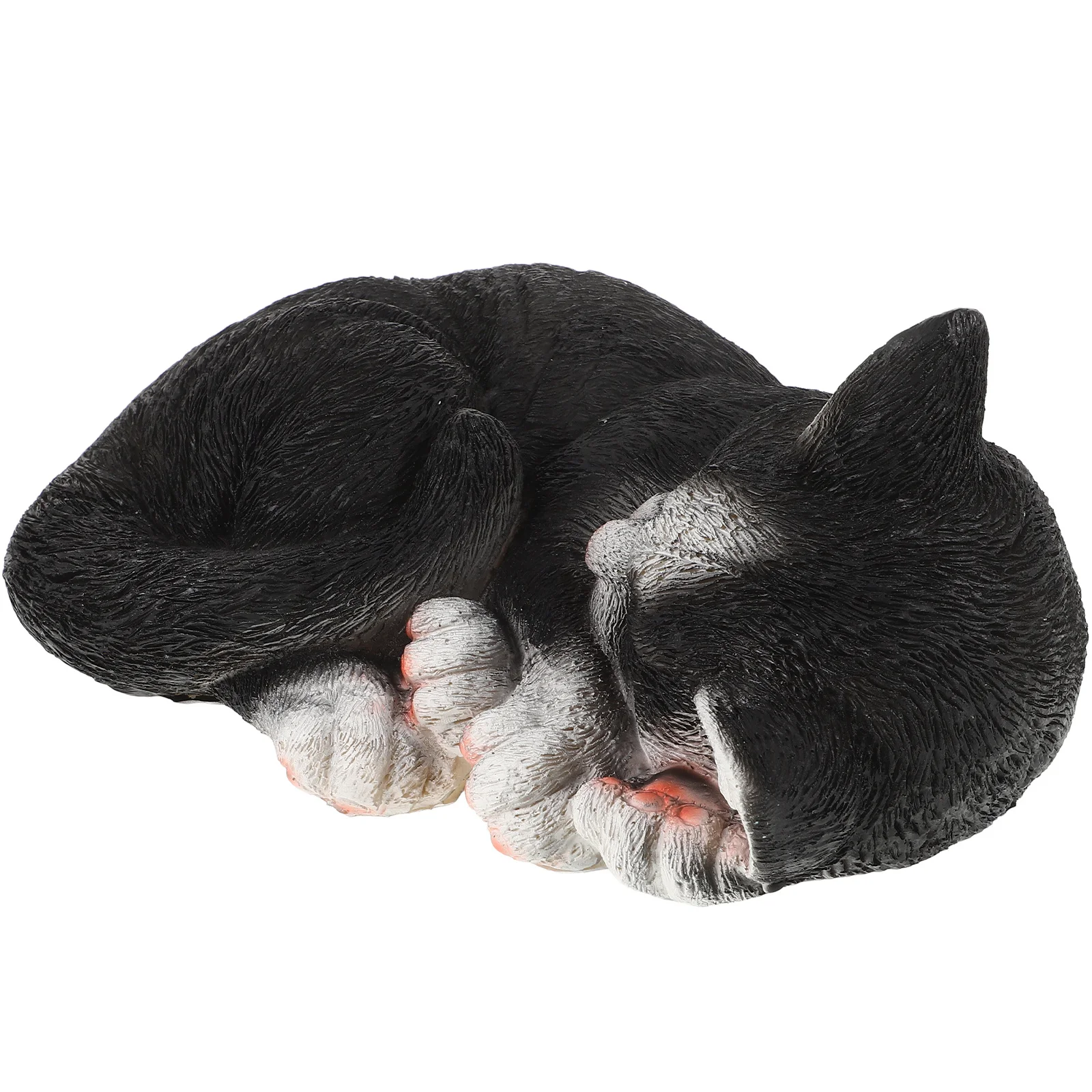 

Sleeping Cat Statue Realistic Resin Garden Decor for Lawn Patio Courtyard Outdoor Cute Cat Ornament Garden Figurine Decoration