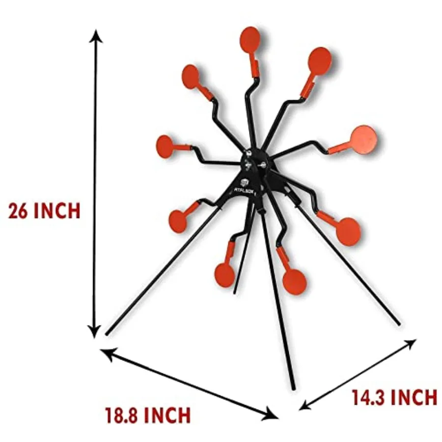 هدف دوار لإعادة ضبط عجلة فيريس مع 4 أهداف سفلية لممارسة مسدس الهواء وسيناريوهات إطلاق النار على الهدف الخارجي D