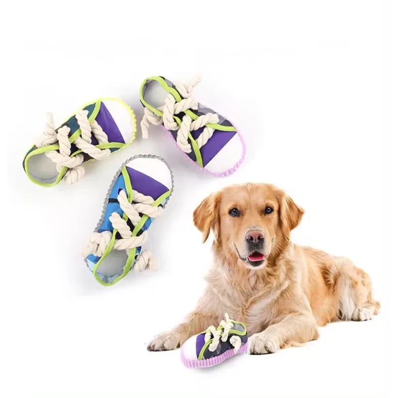 Dog Chewing Toy Teeth Dog Funny Shoe Shaped Toy Puppy Biting Playing Puppy Interactive Pet Dog Supplies For Small Meduim Dogs