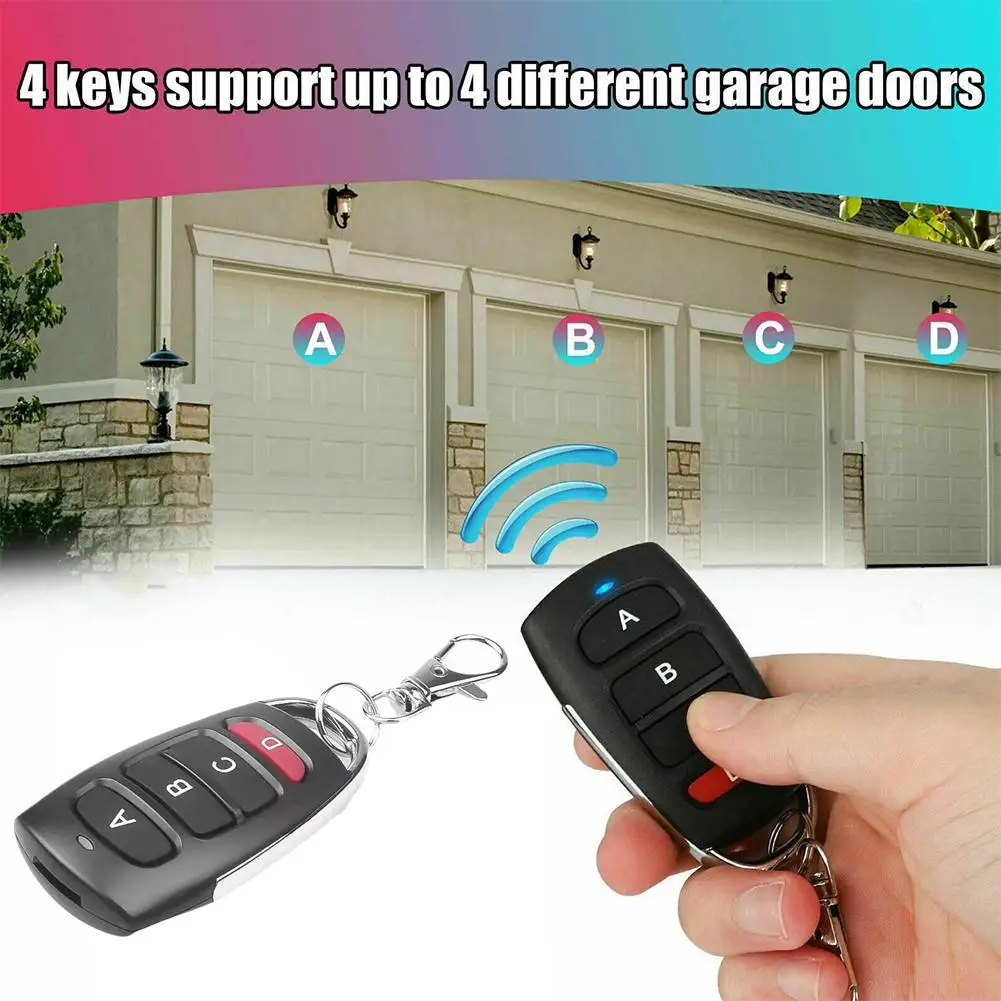 Universal Car Garage Door Remote Control Key Cloning Electric Replacement 433MHz Fob Key Control Copy Remote Open H1T3