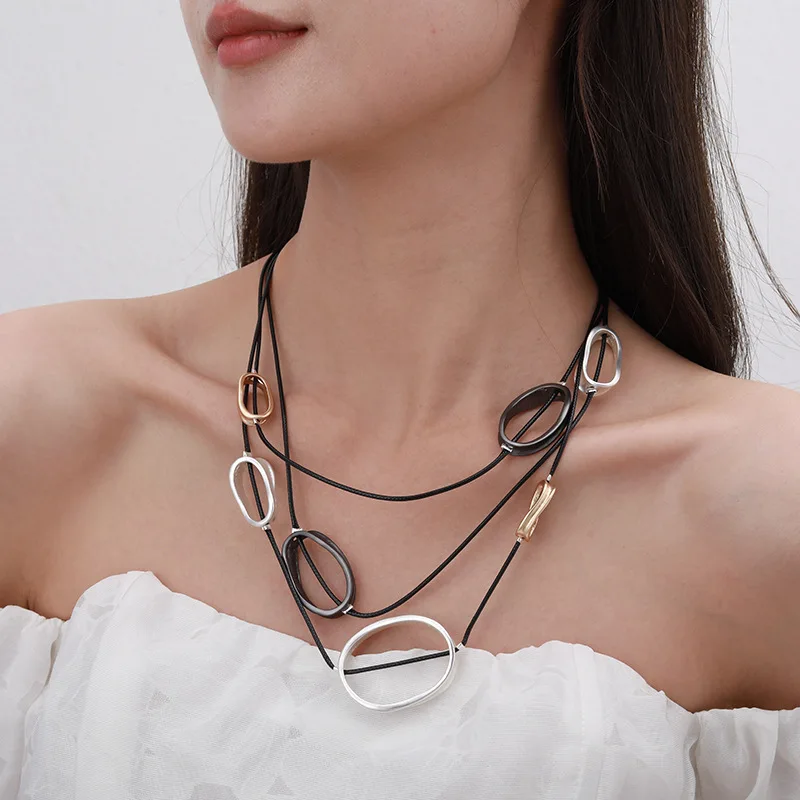 

Kaseakia Triple Layer Choker Necklace for Women