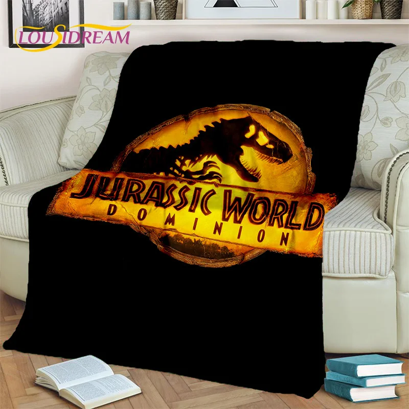 Jurassic Park Dinosaur 3D Cartoon Blanket,Flannel Throw Blanket for Home Bedroom Bed Sofa Picnic Office Hiking Leisure Nap Gift