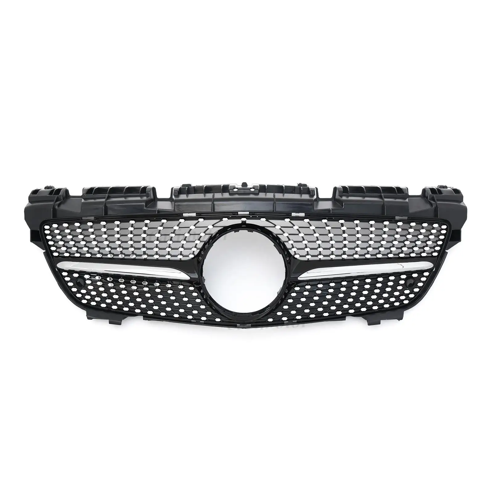 Front Bumper Grill Diamond Look For Mercedes Benz SLK R172 200 250 350 2012-2015 Front Grille