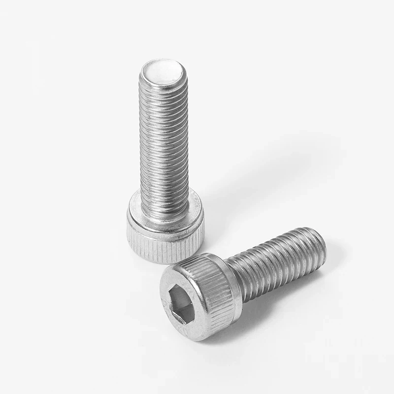 304 Stainless Steel M4 Hex Socket Cap Screws Din912 / Allen Bolts 4mm Diameter 4/5/10/12/30/35/40/45/100/110/120/130/150mm