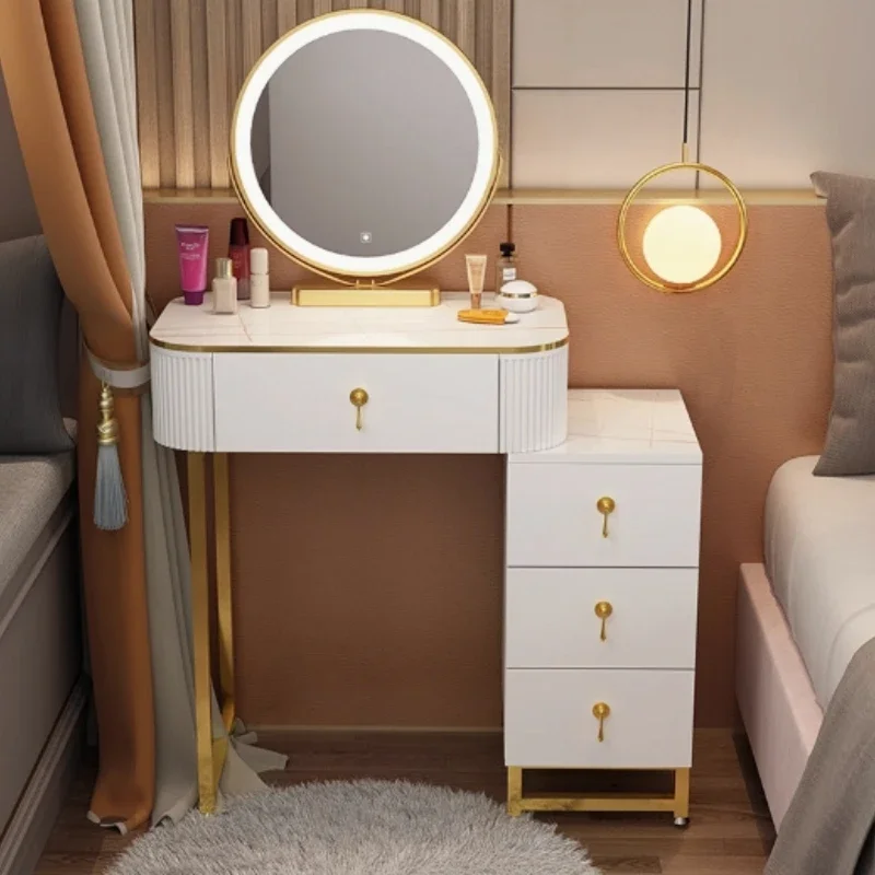 Drawer Chair Dressing Table Makeup Led Drawer Cosmetic Dressing Table Bedroom Cabinets Toiletries Tocador Maquillaje Tables