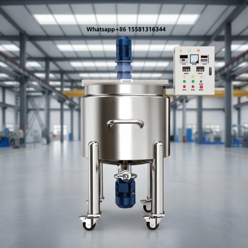 DZJX Chocolate Mixing Tank with Agitator Motor & Pump Food Grade Liquid Sugar Syrup Melting SUS304 Material Multifunctional