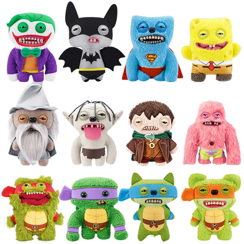 

100% Original Fuggler Ugly Tooth Monsters Plush Toys Anime Figures DC Batman Superman SpongeBob Ninja Turtles Lord of Rings Doll