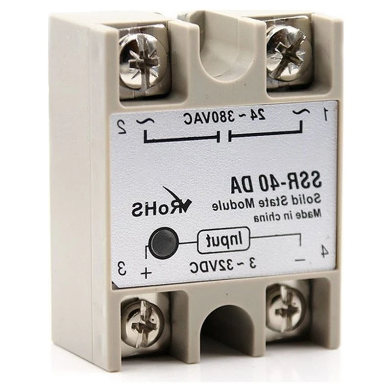 ABCL AC 3-32V Input 24-380V 40DA Output Single Phase Solid State Relay SSR DC Controlled AC High Quality Relay Base 40DA