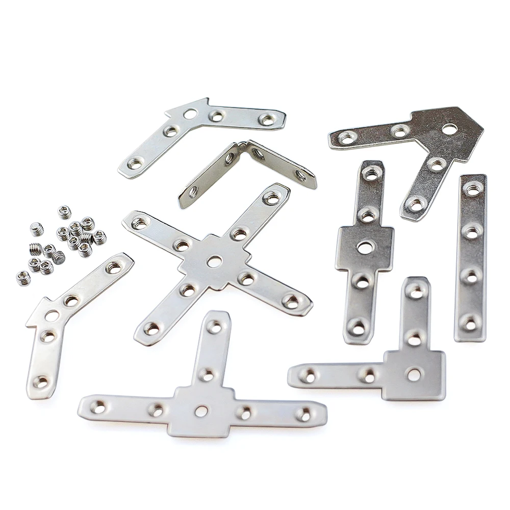 20 sztuk/partia Openbuilds Makerlink Nakrętka Trójnikowa Kątownik MAKERLINK Złączki Kątowe Podpora do Profilów V-Slot Serii 20