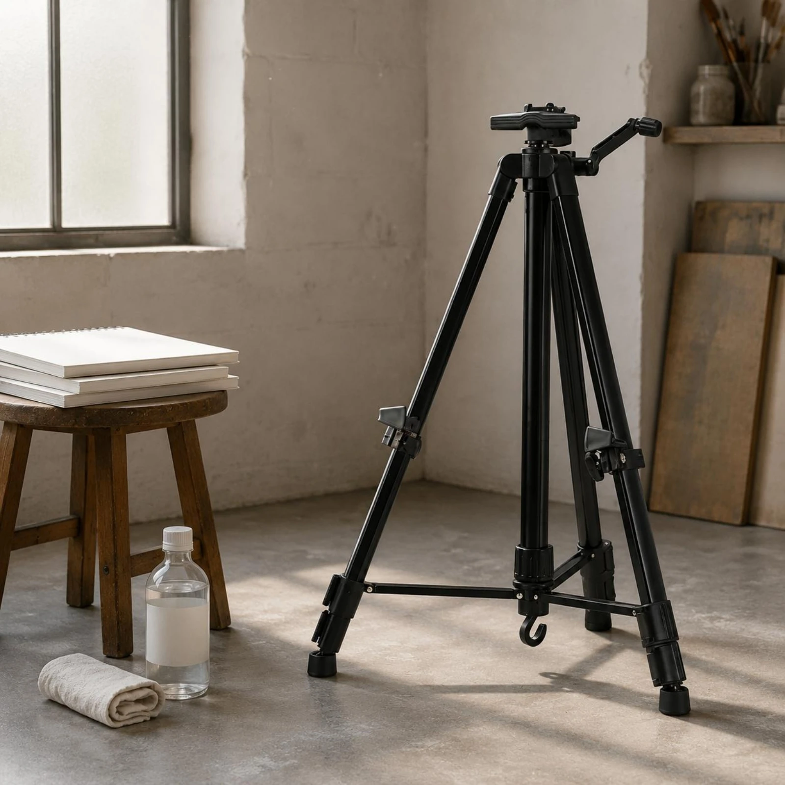 Adjustable Tripod Easel Metal Artist Easel Stand Telescoping