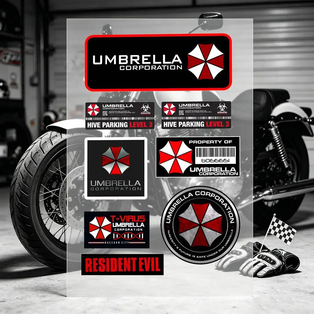 Game Resident Evil U-Umbrella C-Corporation Stickers Laptop Stickers Wall Stickers Easy-tear Stickers
