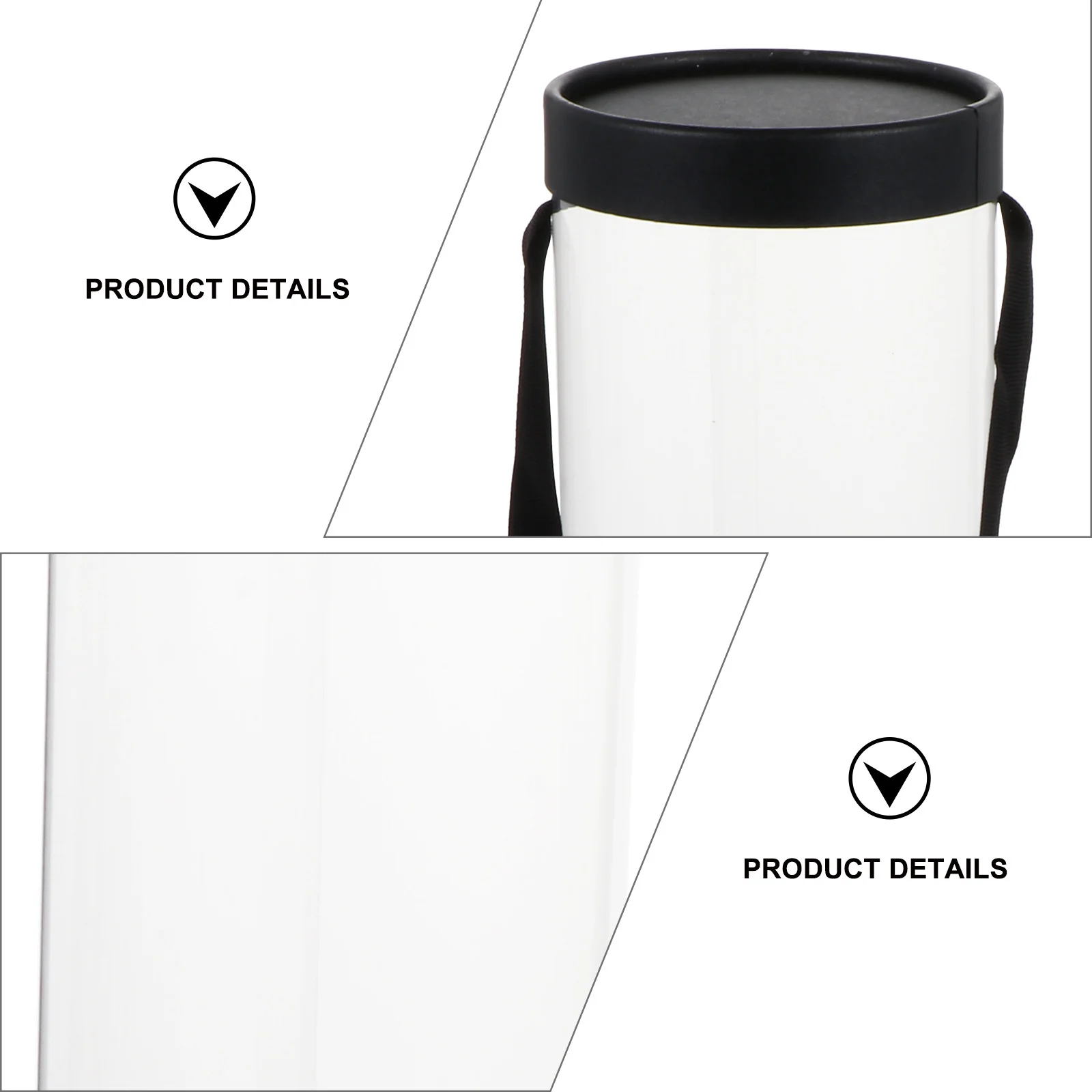 

1Pcs Flower Packing Box Premium Transparent Bouquet Packaging Box Long Tube Gift Container Wedding Festival Birthday Decoration