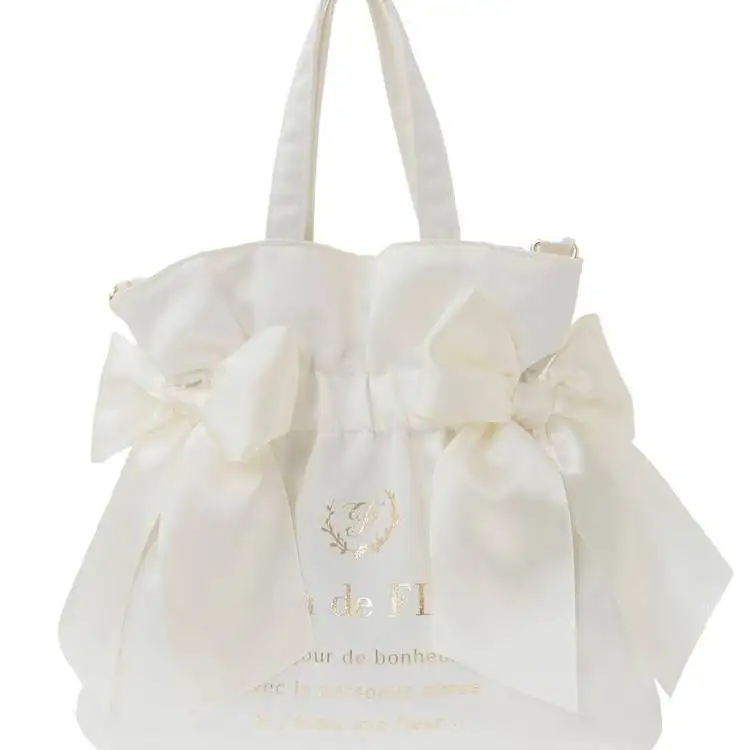 Japanese New Satin Cute Bow Portable Shoulder Crossbody Transparent Pain Window Two-dimensional Comic Exhibition Lta Bag Women