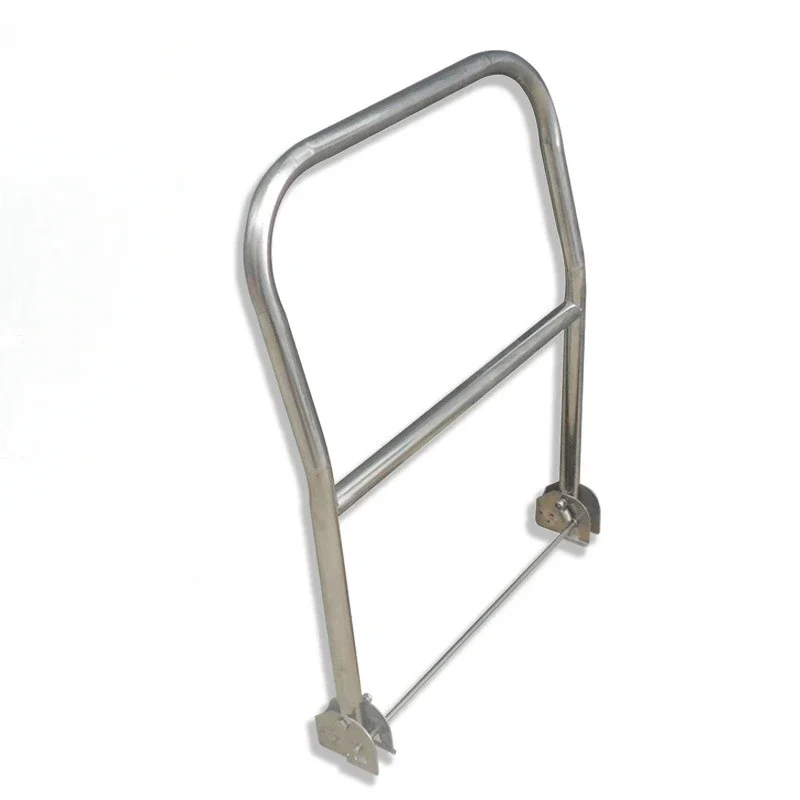 202 stainless steel flatbed trolley, folding handrail pallet handle, small trolley, 304 movable handle accessories