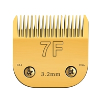 7FC Detachable Pet Dog Clipper Steel Blades Set Compatible with Most Andis AG,AGC,AGP,AGRC,Oster A5,Wahl KM10 Series Clippers