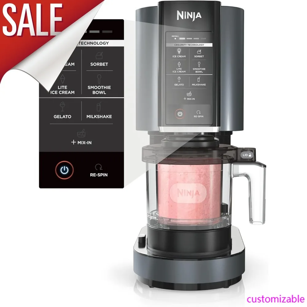 

Sale-CREAMi, Ice Cream Maker, Ice Cream, Gelato, Sorbet ,Milkshakes, Mix-ins, Smoothie Bowls & More, 7-in-1, Ice Cream Pints, Pi