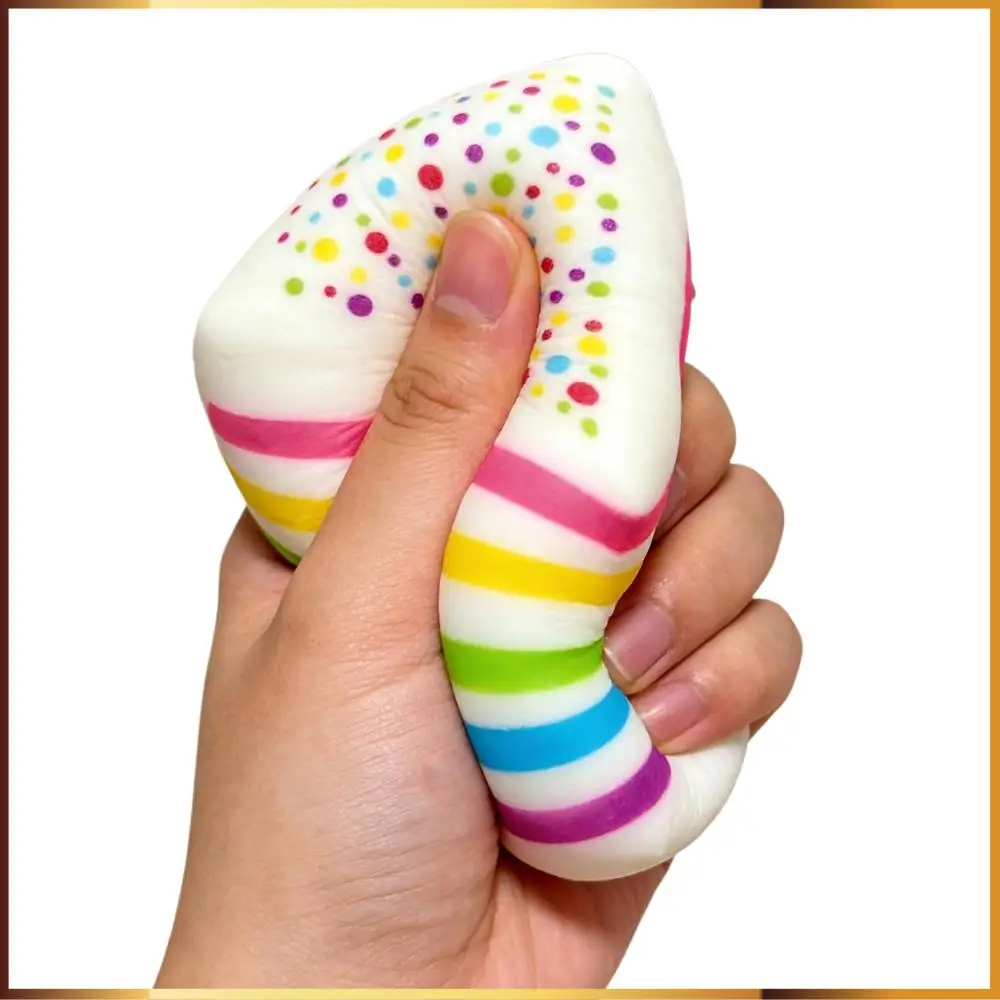 

Rainbow Cake Squishies Cute Desk Cake Squeeze Toy Colorful Squeeze Ball for Adults Gift for Easter Holiday and Birthday