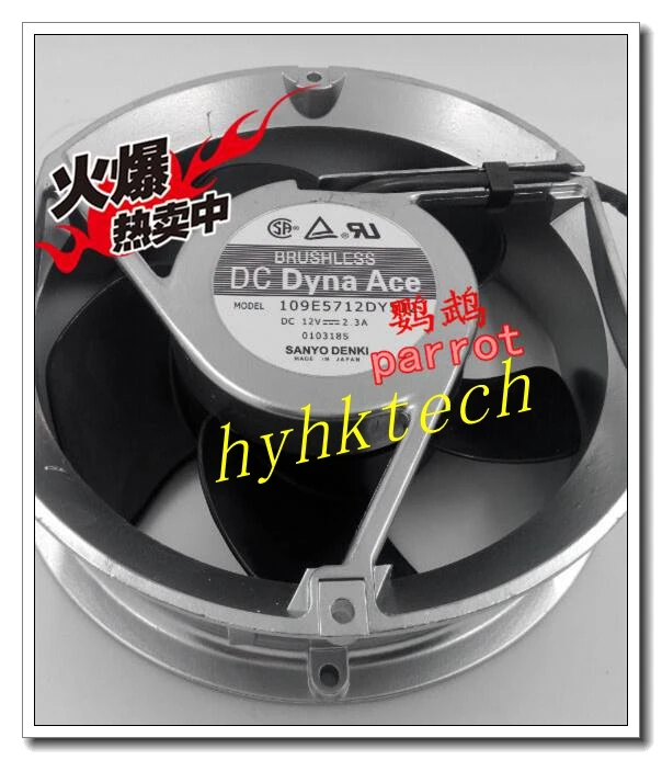 Ventola di raffreddamento in metallo per armadietto con volume d'aria grande muslimb/J3/J4 12V 2.3A, alimentazione 2 linee, 3 linee, 4 linee