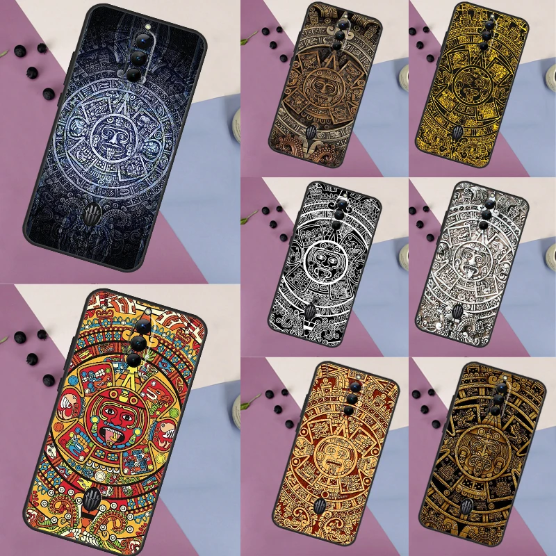 Mayan Calendar Case For ZTE Nubia Red Magic 8S Pro 8 Pro Plus RedMagic 9 Pro 6 7 6S 7S Pro 5S 5G 6R Cover