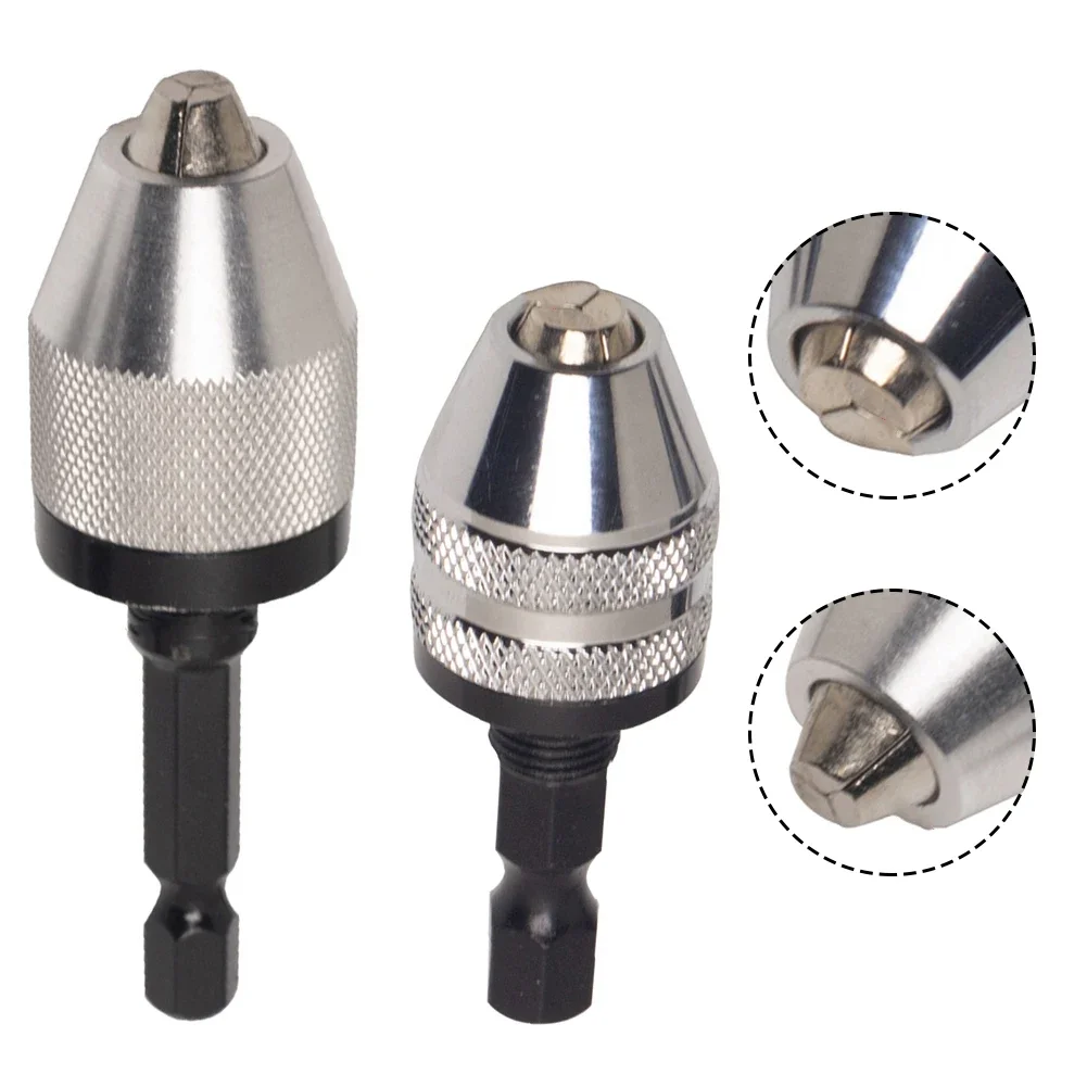 Electric Grinding Chuck With Adjustable Hexagonal Handle Drill Flat Tail Chunk  Electric Drill Bits Chuck Power Tool Accessories