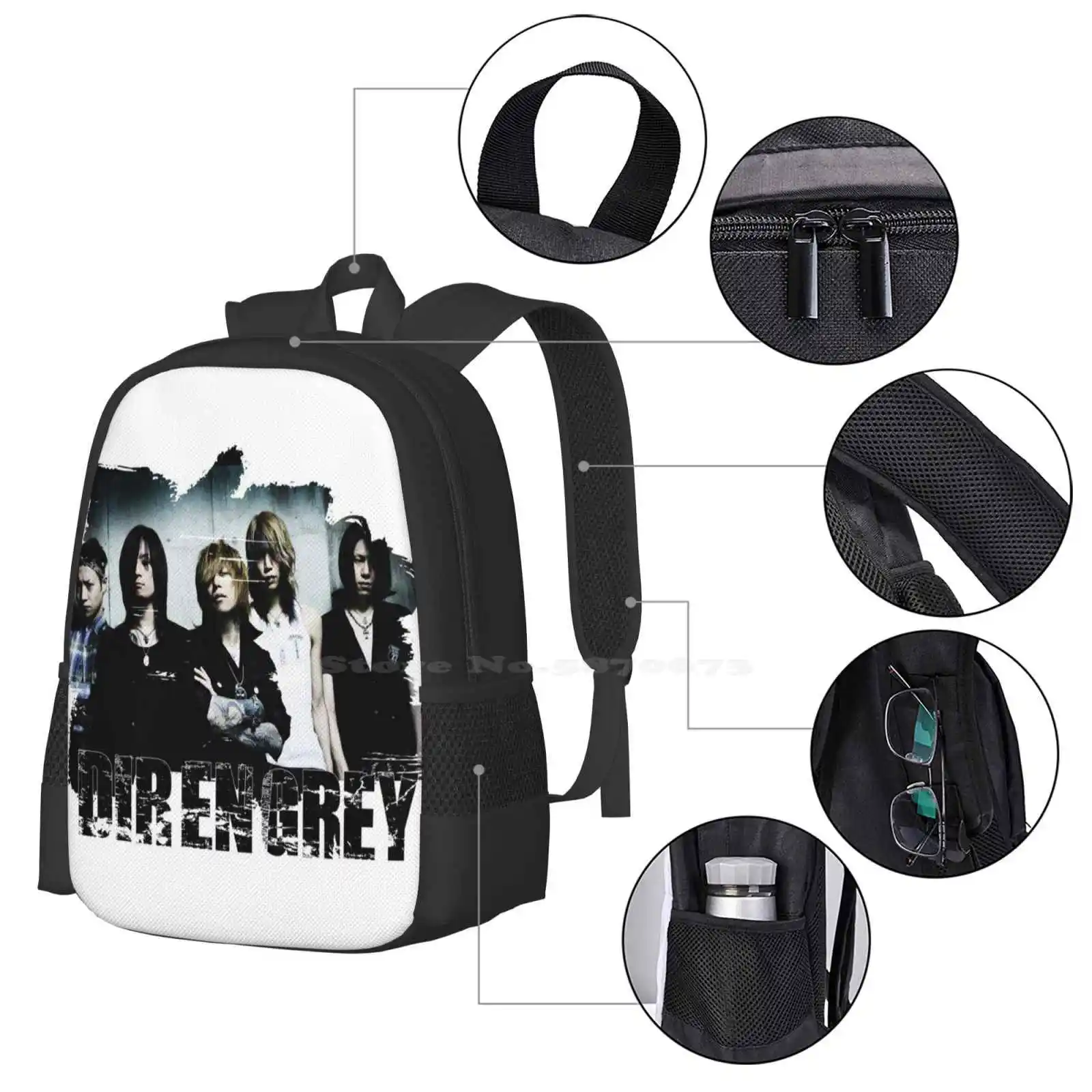 Dir En Grey Hot Sale Schooltas Rugzak Modetassen Dir En Grey Japanse Band Visual Kei Music Kyo Fanart Jrock Sukekiyo