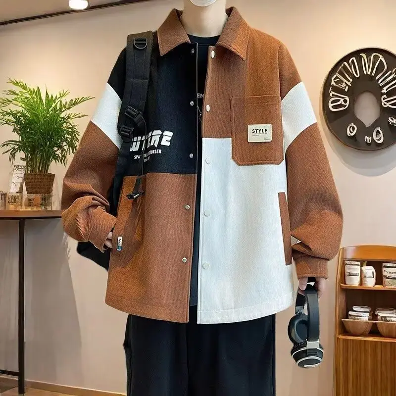 

Весенне-осенний крутой дэт свободного покроя для мужчин, уличная одежда в Гонконге, Harajuku, корейская версия, модная верхняя одежда для подростков