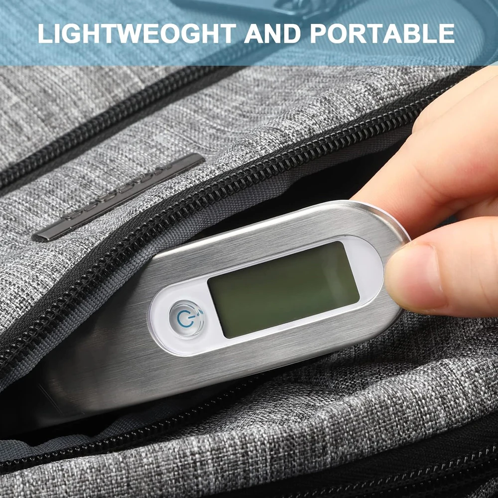 Imagem -05 - Portátil Digital Balança Bagagem Peso Display Lcd Bolso Eletrônico Mala Escala de Viagem Balanço Ferramenta Peso Bagagem 110 kg 50kg