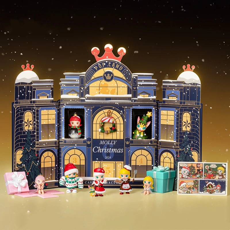 Genuine Molly Castle Christmas Adventure Box Series Anime Figure Christmas Doll Collection Decoration Pvc Toy Birthday Gift