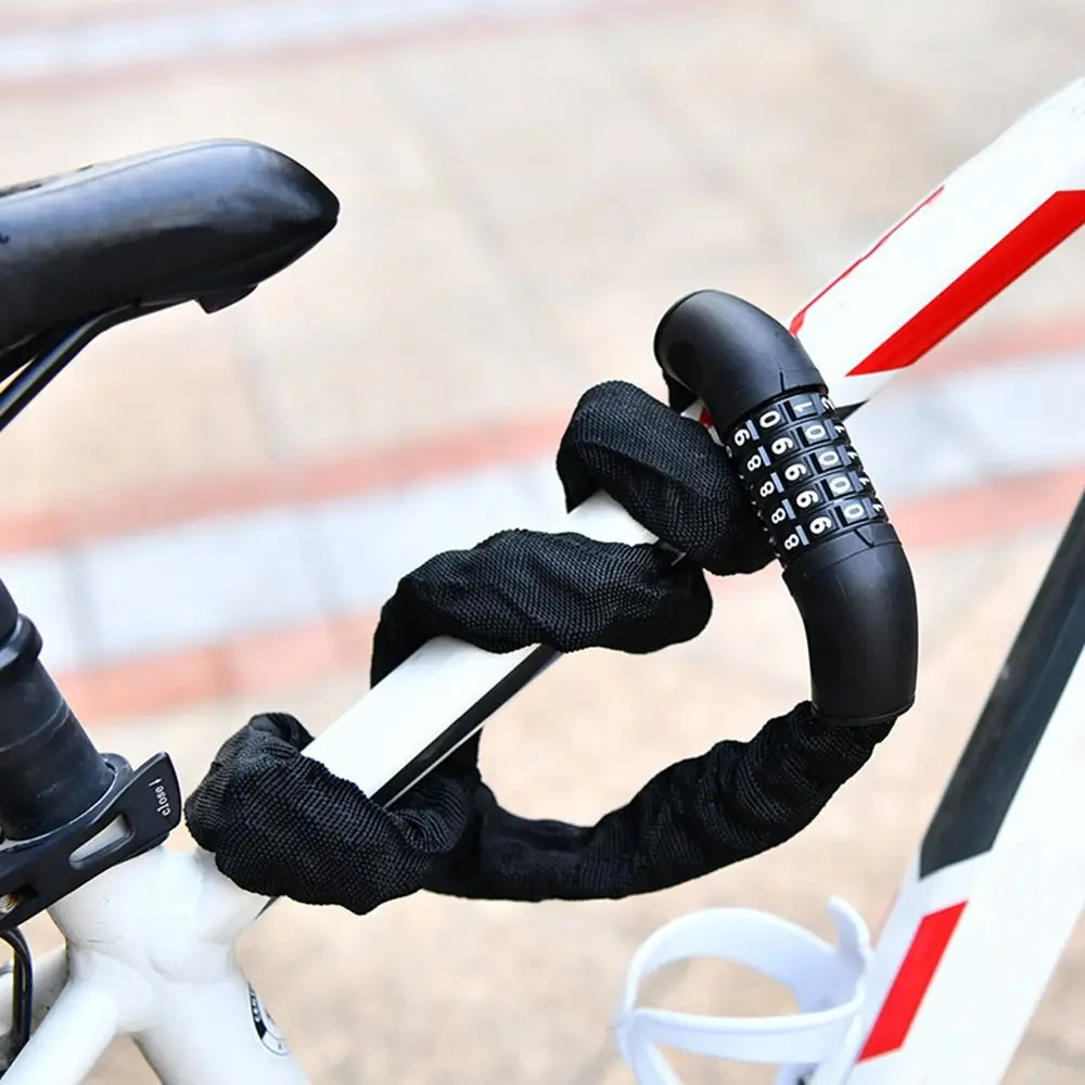 Candado de cadena antirrobo 5 dígitos – Acero para bicicletas - imagen 4