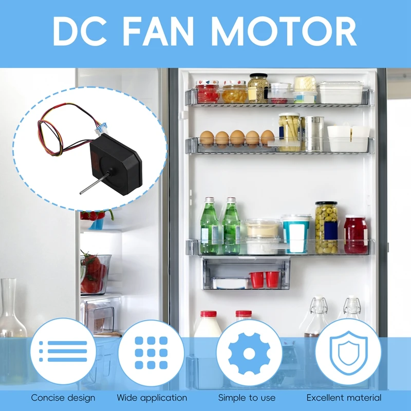 For LG Refrigerator Folding Door Freezer DC Fan Motor RDD056X22 EAU63103002 Parts