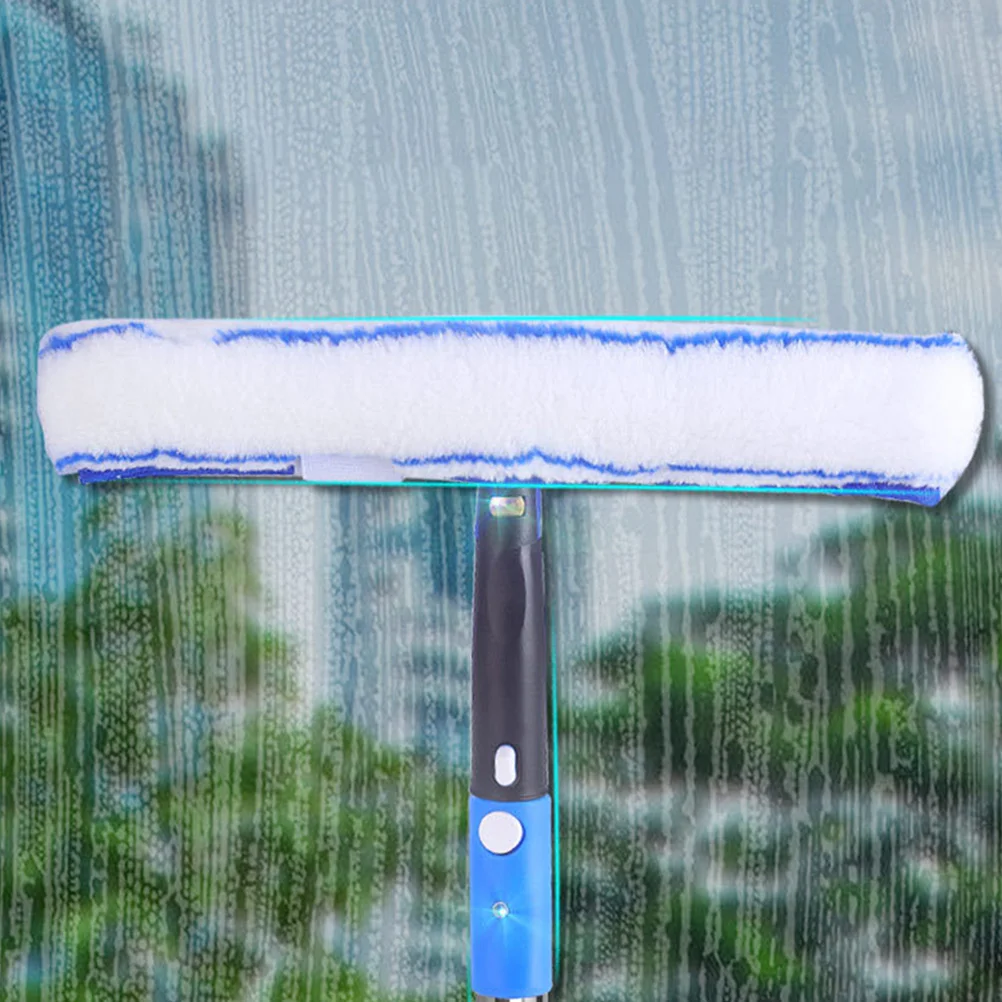 

1Set Professional Window Cleaning Squeegee Microfiber Scrubber Kit Ergonomic Handle Design for Car Bathroom Kitchen Toilet