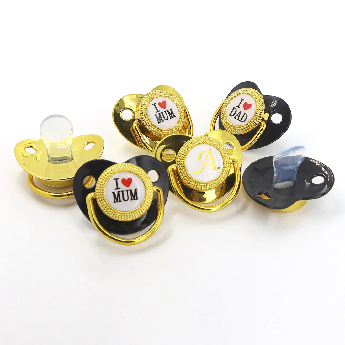 Erduo luxury Baby Pacifiers Silicone Orthodontic Nipples dummy Comfort Soother for newborn Infant sucking baby shower gifts