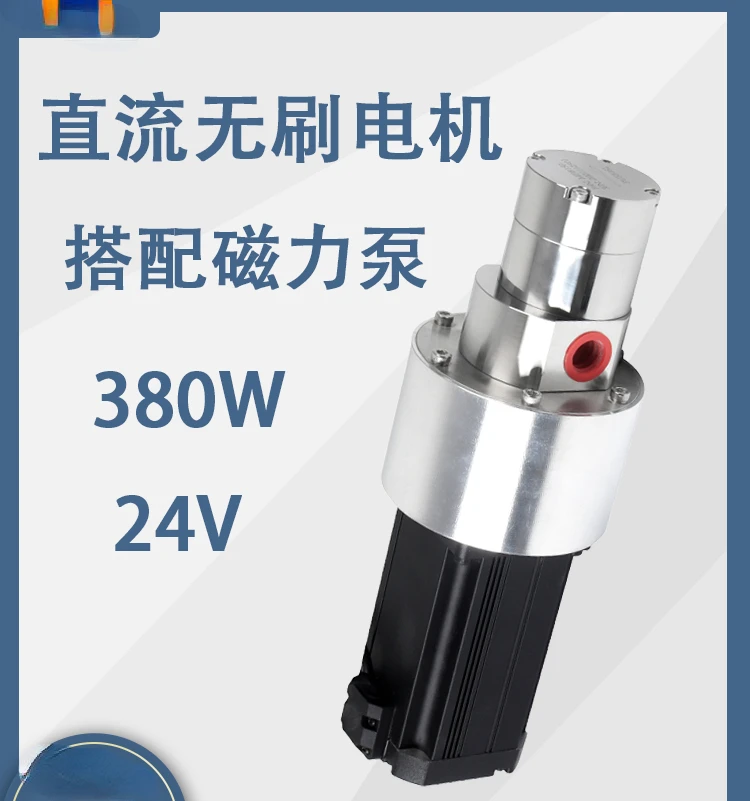 For Stainless Steel Gear Pump Magnetism Forle Pumps DC Brushless Motor High Pressure Resistant Acid and Alkali Resistant