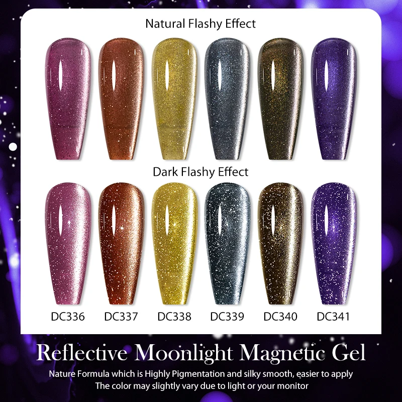 Mtssii 7ml reflektierende Mondlicht katze magnetisches Gel politur weiß silberne Nägel UV-LED-Gel Nagellack Varnis semi permanent einweichen