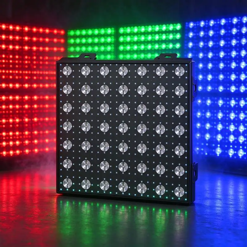 Professional DJ Equipment 7*7 LED RGB Matrix Beam Wash DMX Stage Lighting Disco Star Blinder ArtNet Control 240W for Stage Party
