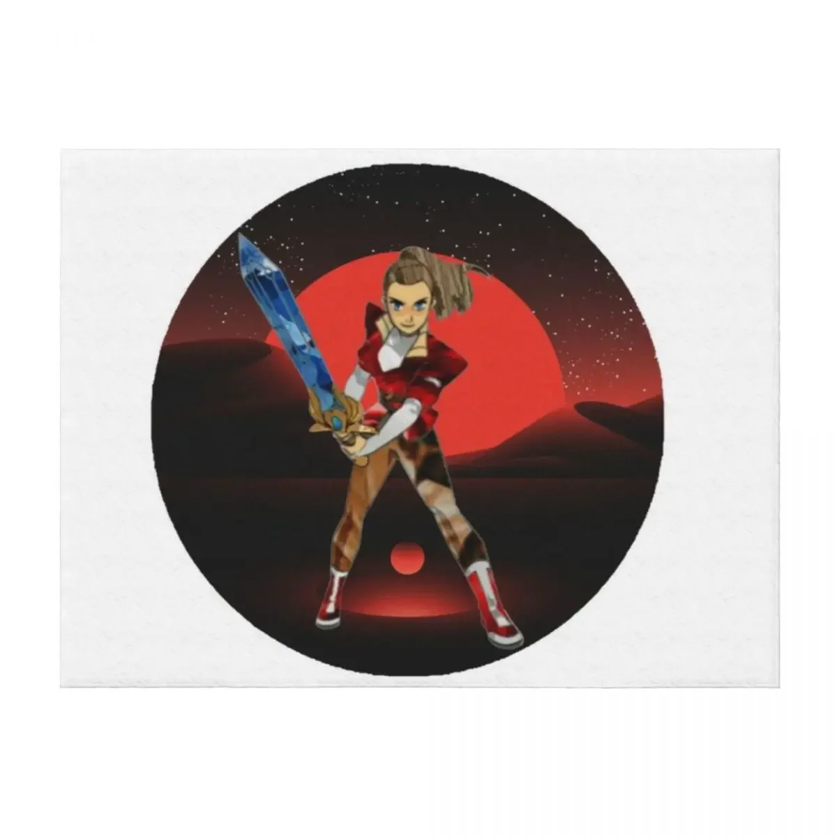 

Adora Final She-Ra Fanart Merch Princess Throw Blanket Retros funny gift decorative wednesday Blankets