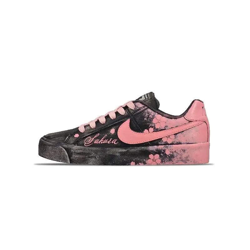 

【Customize】Nike Court Royale Skateboarding Shoes Unisex Low-top Pink Sneakers shoes AO2810-102