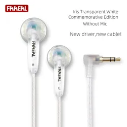 FAAEAL IRIS Clear Version 32ohm In Ear Flat Head Earbuds HiFi Bass Sound Quality Earphone For Xiaomi/Huawei/iphone