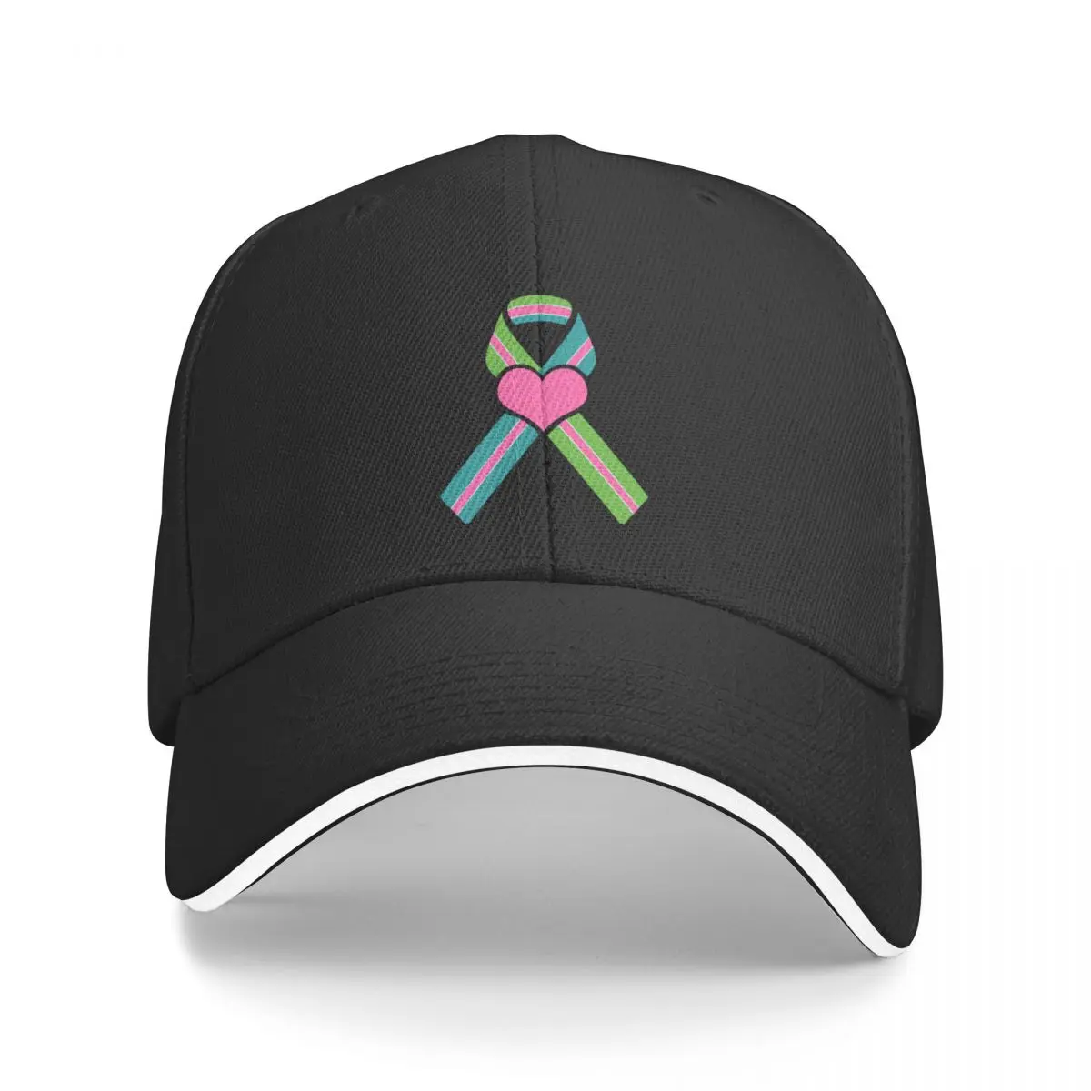 Metastatic Breast Cancer Ribbon Big Heart Baseball Cap Hat Luxury Brand Rugby party Hat Boy Women's