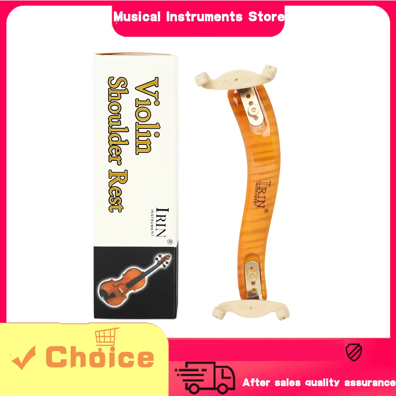 IRIN Violin Shoulder Rest Free Adjustment Professional Violin Shoulder Rest Neck Shoulder Stress Relief Instrument Accessories