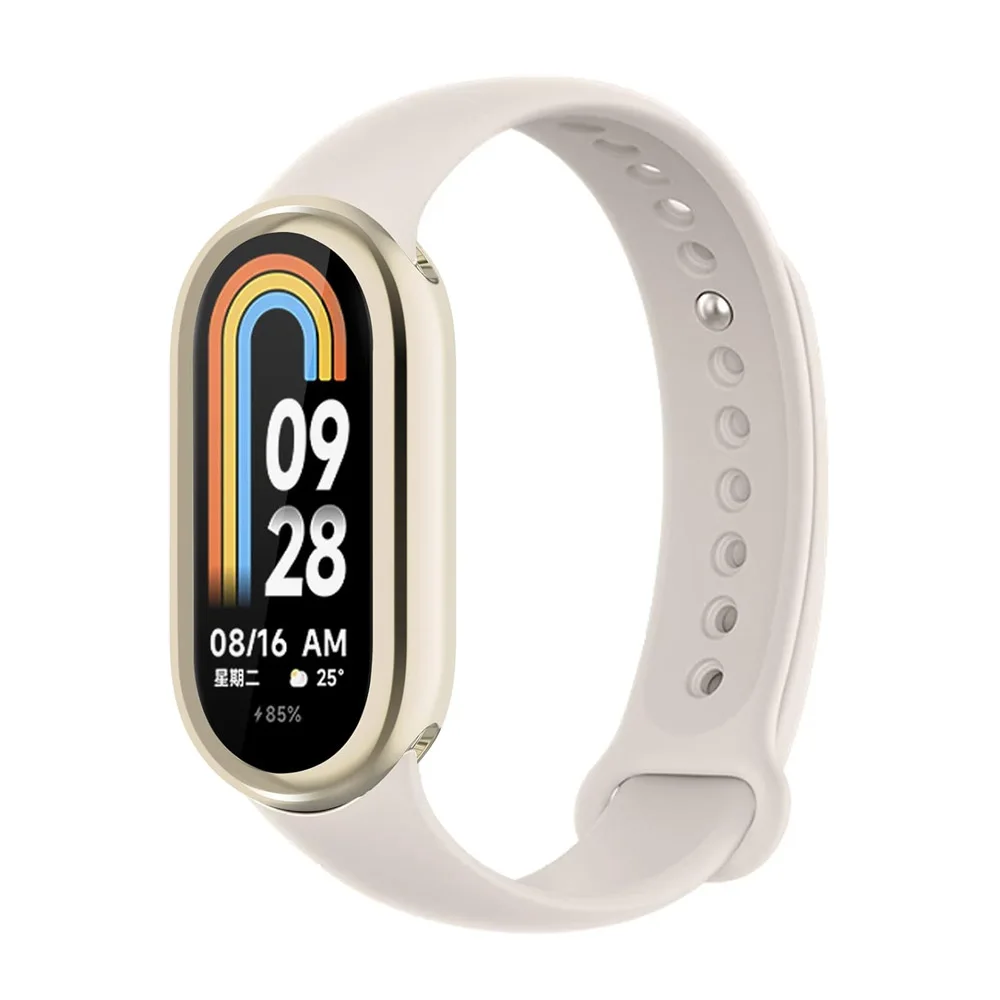 Screen Protector Accessory for Xiaomi Mi Band 8 Smart Bracelet Soft TPU Slim Full Coverage Protective Case Cover